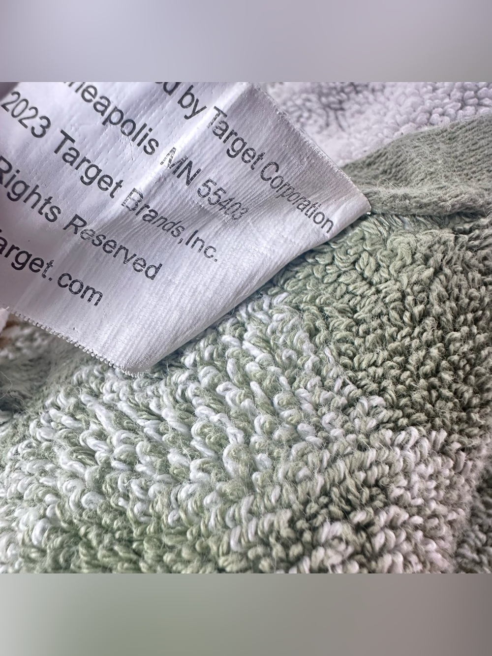Threshold Bath Towel Floral Jacquard Light Green White 30” X 54” All Cotton 2023 - Picture 13 of 13